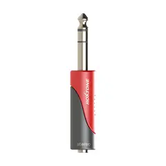 ROXTONE - Adaptador de audio plug estéreo 35mm hembra a 63mm macho