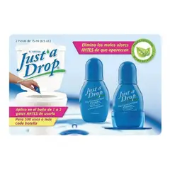 JUST A DROP - Aromatizante Eliminador De Olores Inodoro 2x15ml 300gota CU