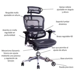 BOOKSTORE - Silla ERGOHUMAN 2 Elite Malla -