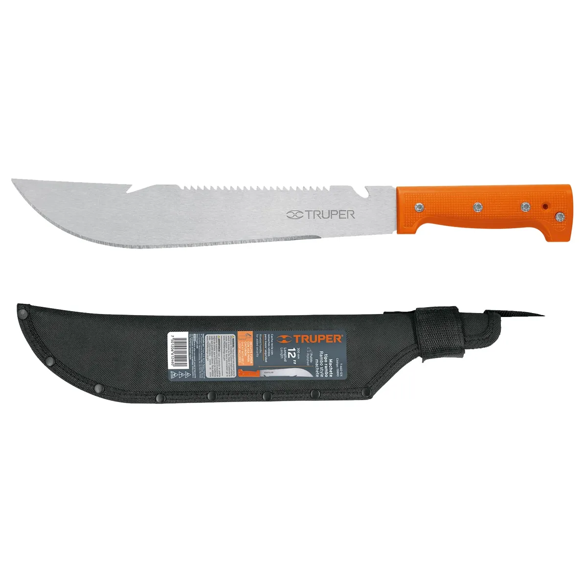 TRUPER - Machete Tipo Rambo 12' Con Funda  T-460-12x