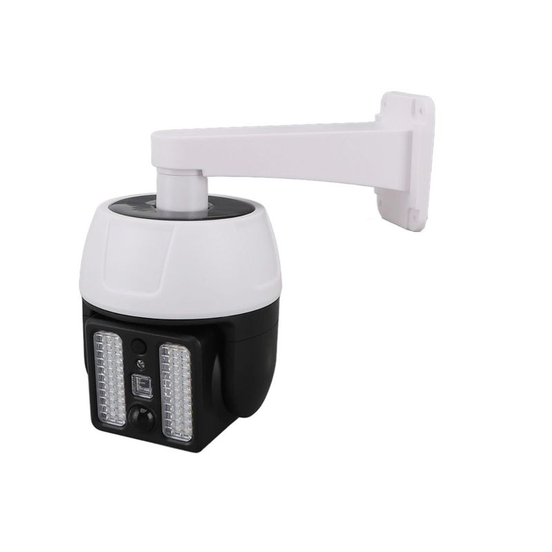 GENERICO - Lampara Panel Solar Camara Falsa Reflector Exterior 66 Led