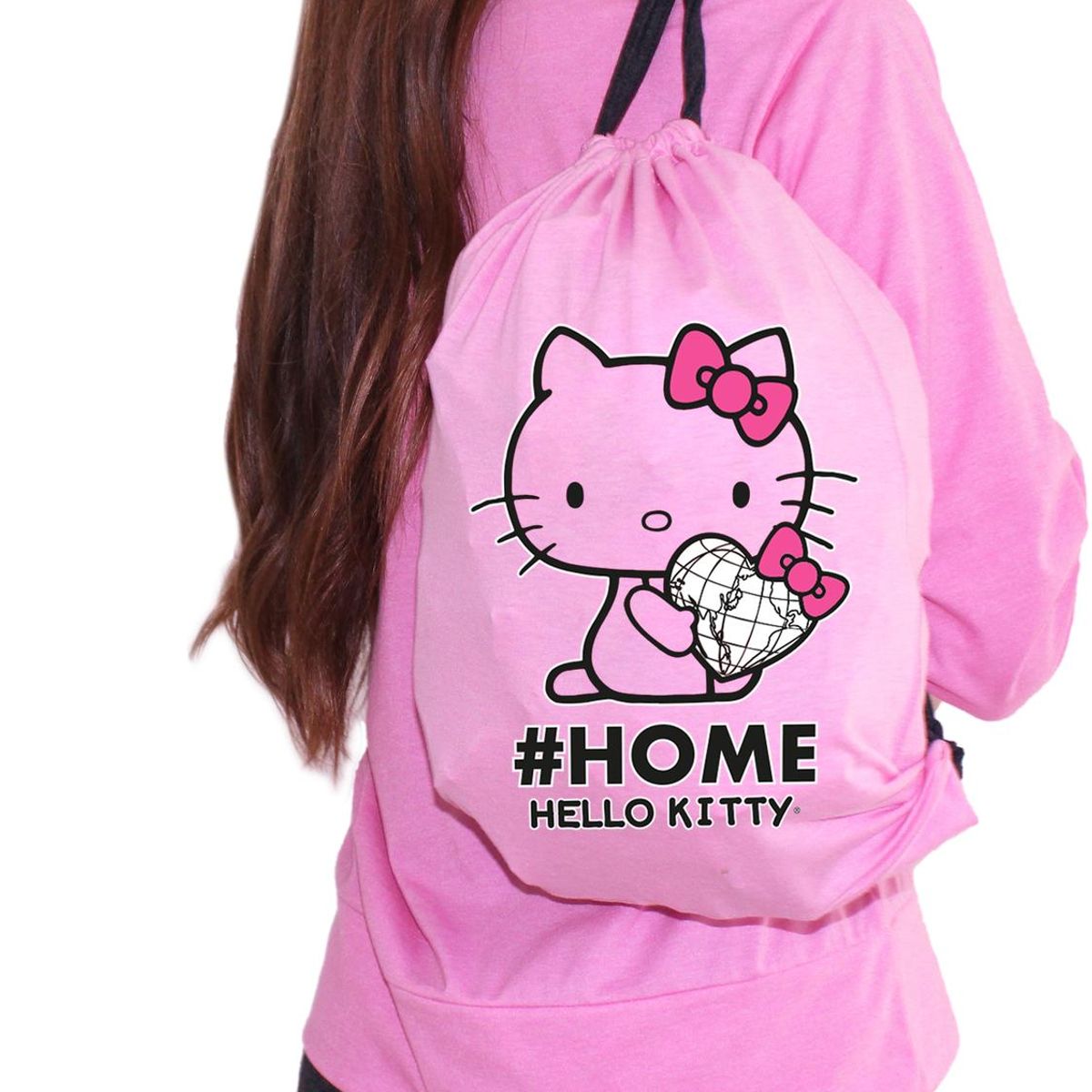 HELLO KITTY - Pack Pijama Mujer Algodón + Bolsa Hello Kitty