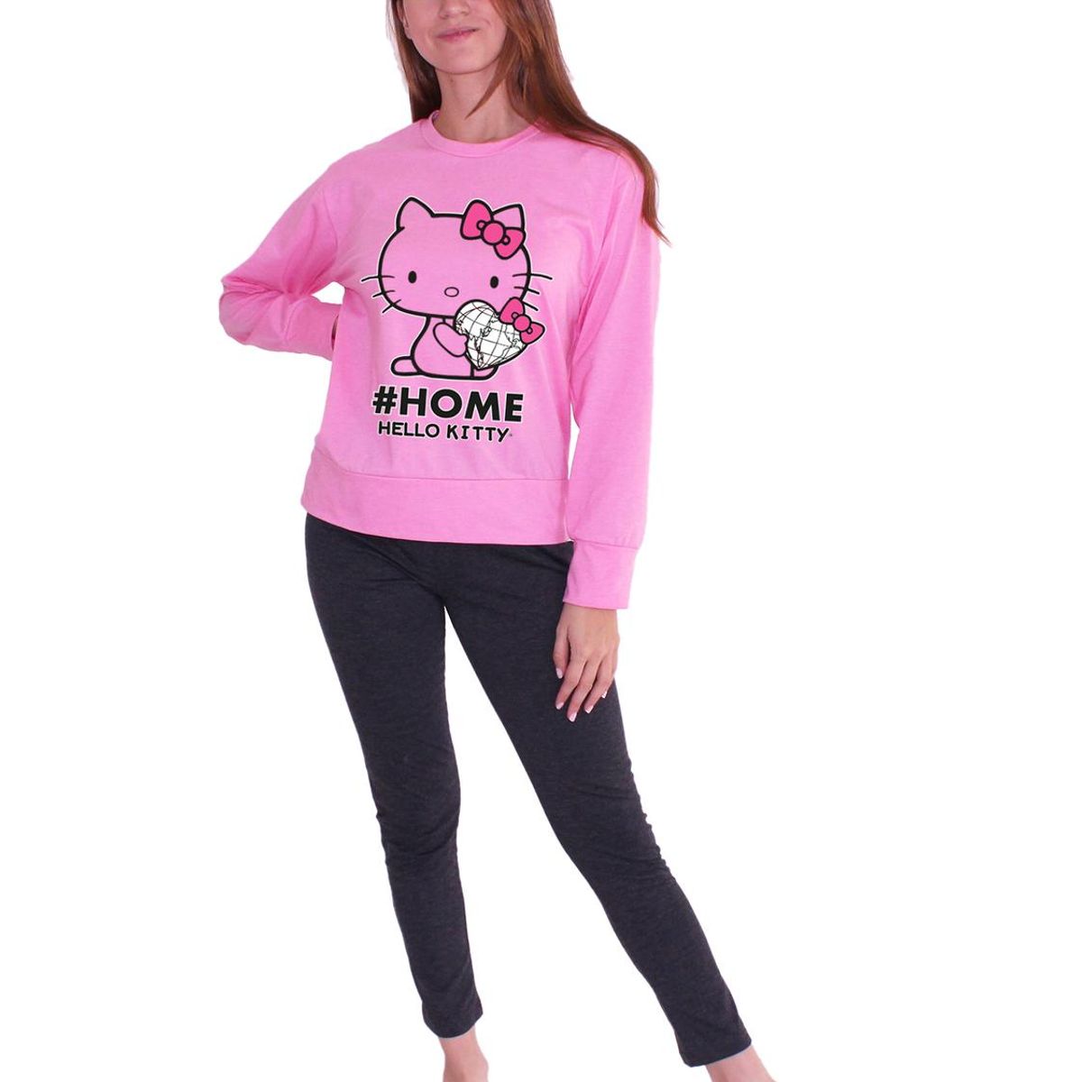 HELLO KITTY - Pack Pijama Mujer Algodón + Bolsa Hello Kitty