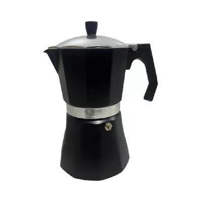 Generico Cafetera Italiana Negra - 9 Tazas