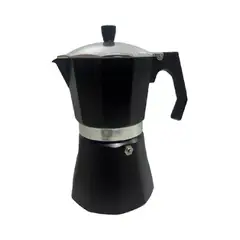 GENERICO - Cafetera Italiana Negra - 9 Tazas