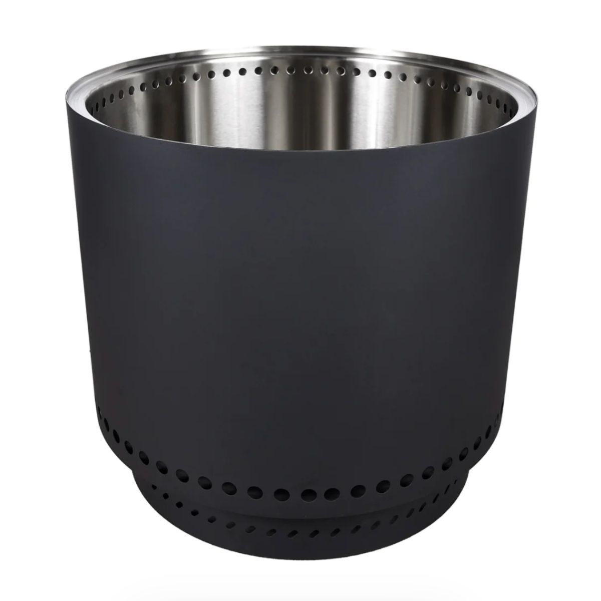 VERKEN - Brasero sin Humo Brann  Acero Inoxidable 304 + Acc / 38 cm - Negro