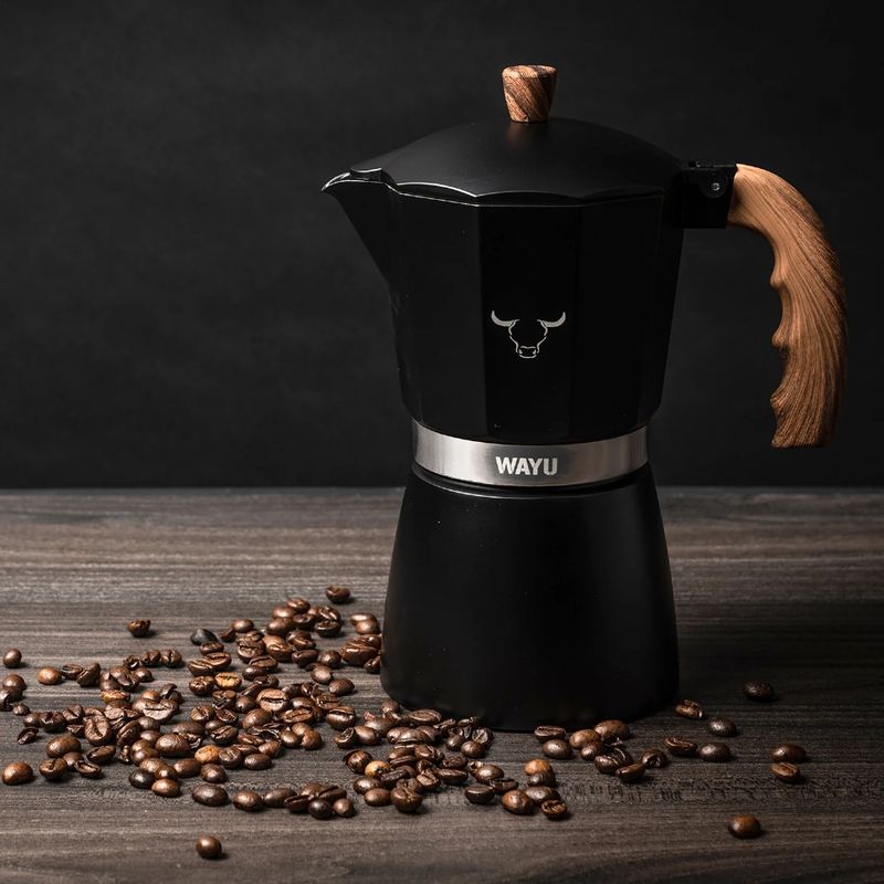 WAYU - Cafetera Italiana Wayu Color Negro
