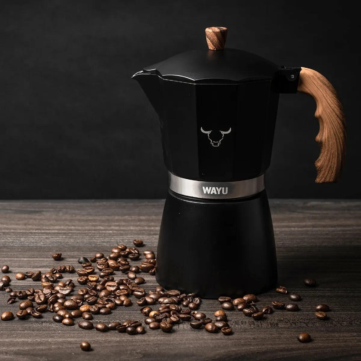 WAYU - Cafetera Italiana Wayu Color Negro