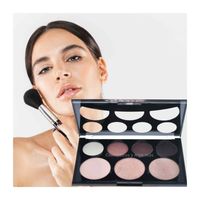 Paleta de sombras e iluminadores de 7 tonos