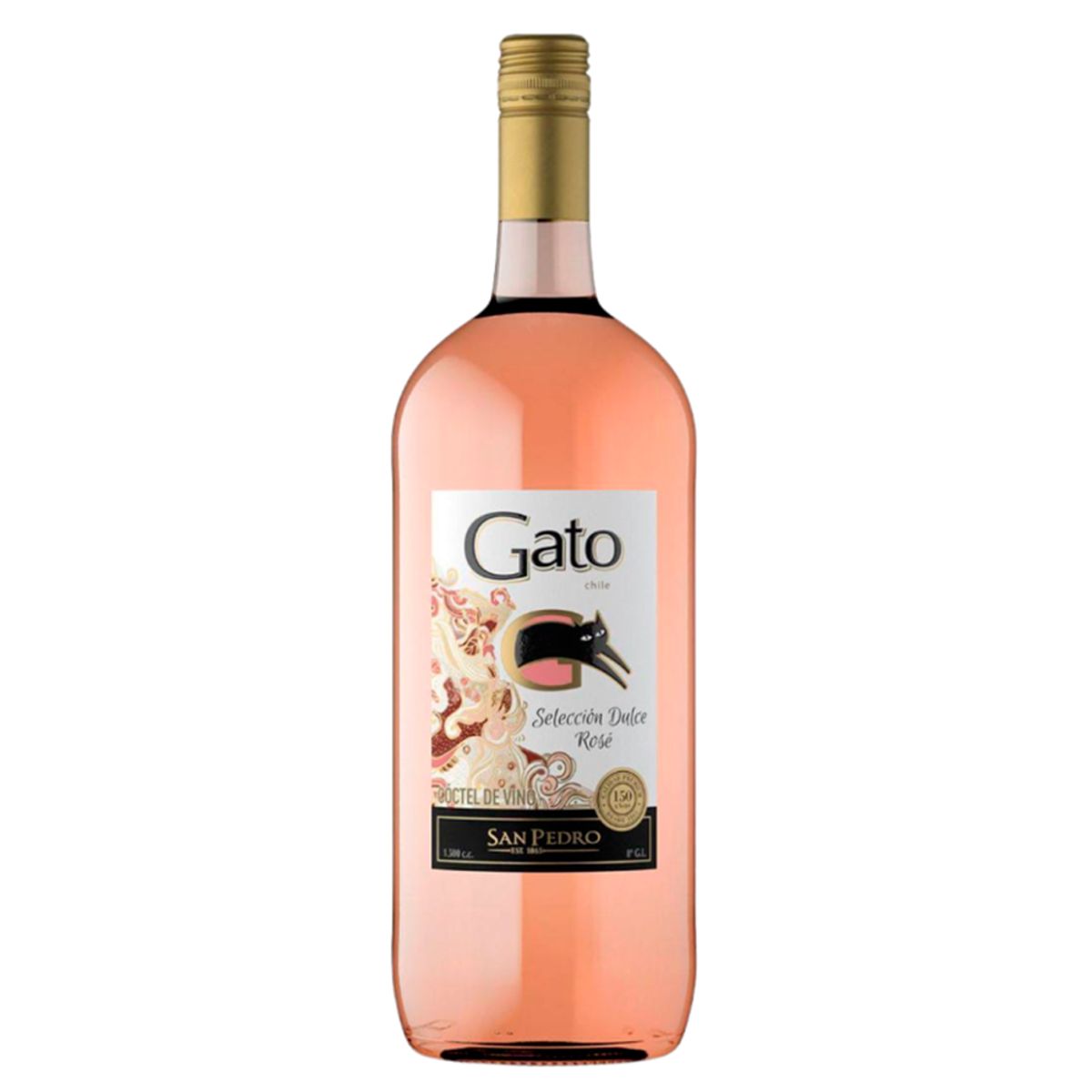 SAN PEDRO - Coctel de Vino Gato Selección Dulce Rosé 8° 1500cc
