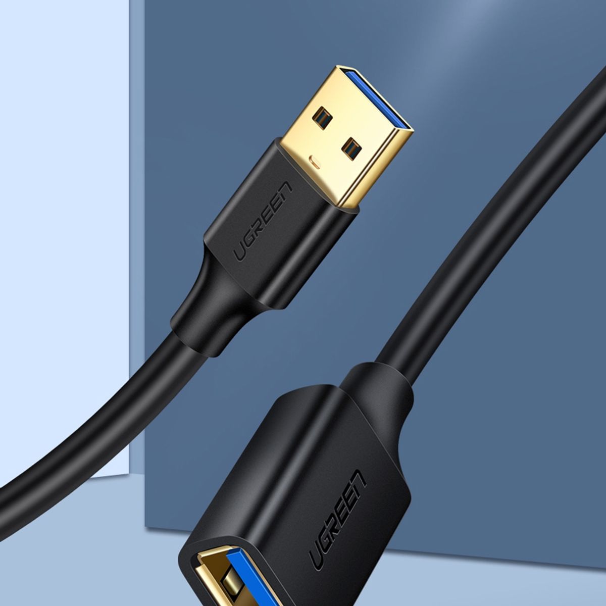 UGREEN - Cable de Extensión USB-A/USB-A 3.0 M/H 3 Metros Negro