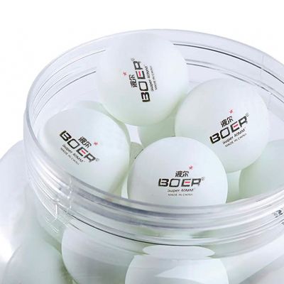 Imagen 2 del producto Tarro 60 Pelotas Ping Pong 1 Estrella Boer Sport
