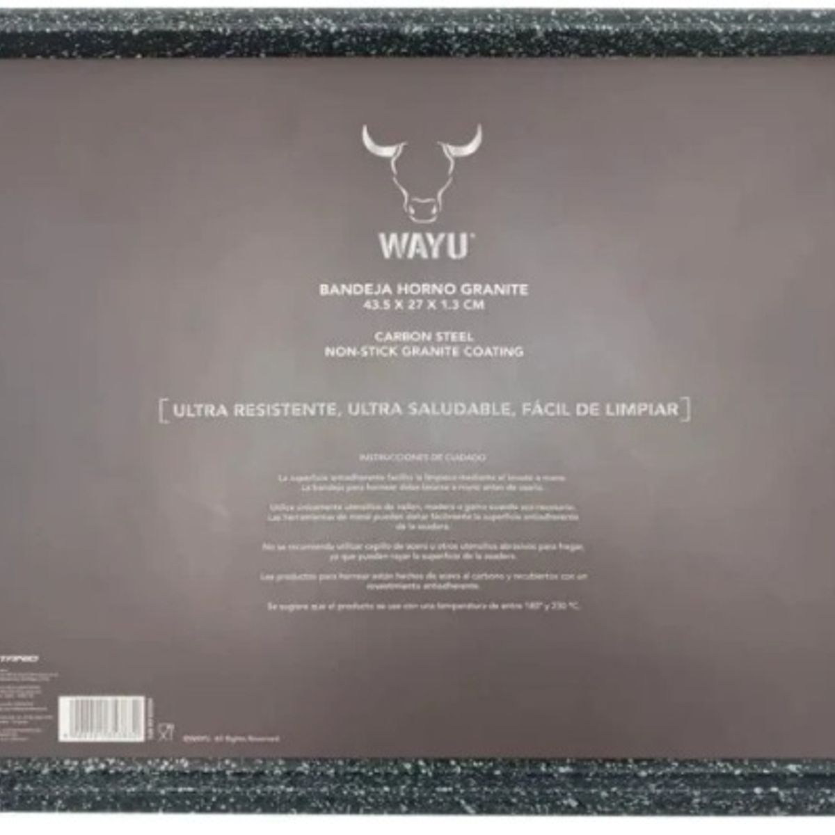 WAYU - Asadera Bandeja Horno Antiadherente Granite Wayu 44x27cm