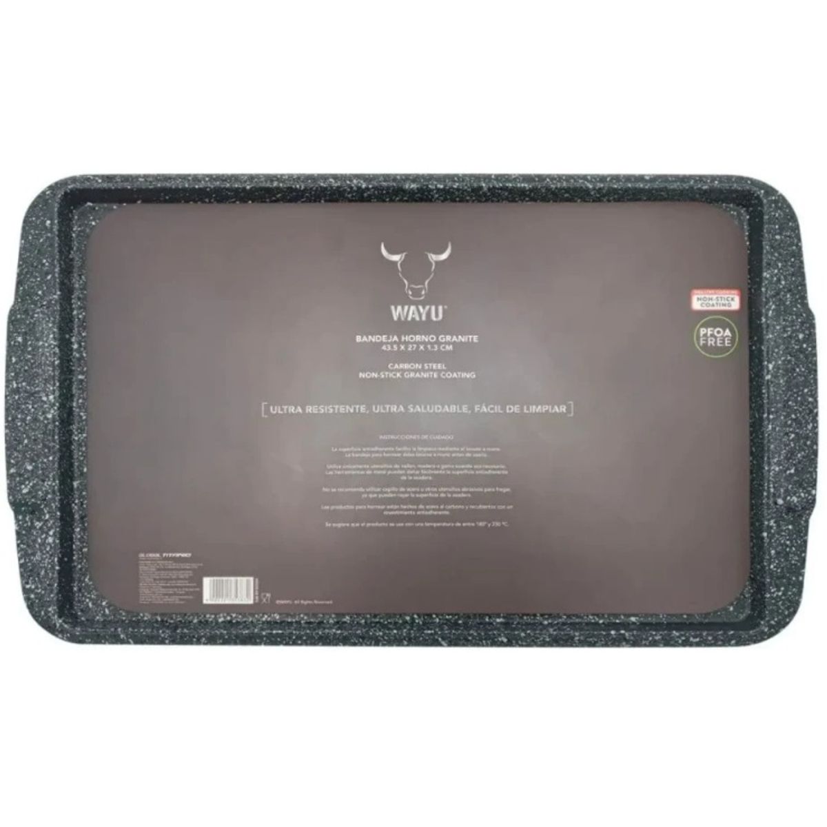 WAYU - Asadera Bandeja Horno Antiadherente Granite Wayu 44x27cm