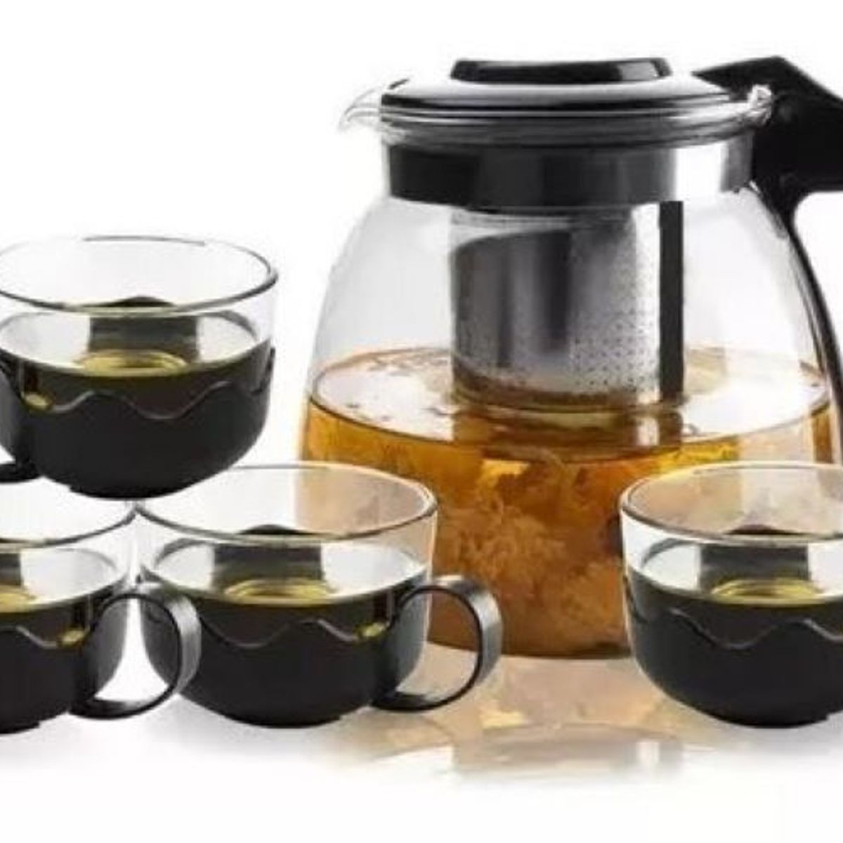 GENERICO - Tetera Vidrio  Con Infusor Metalico 900ml