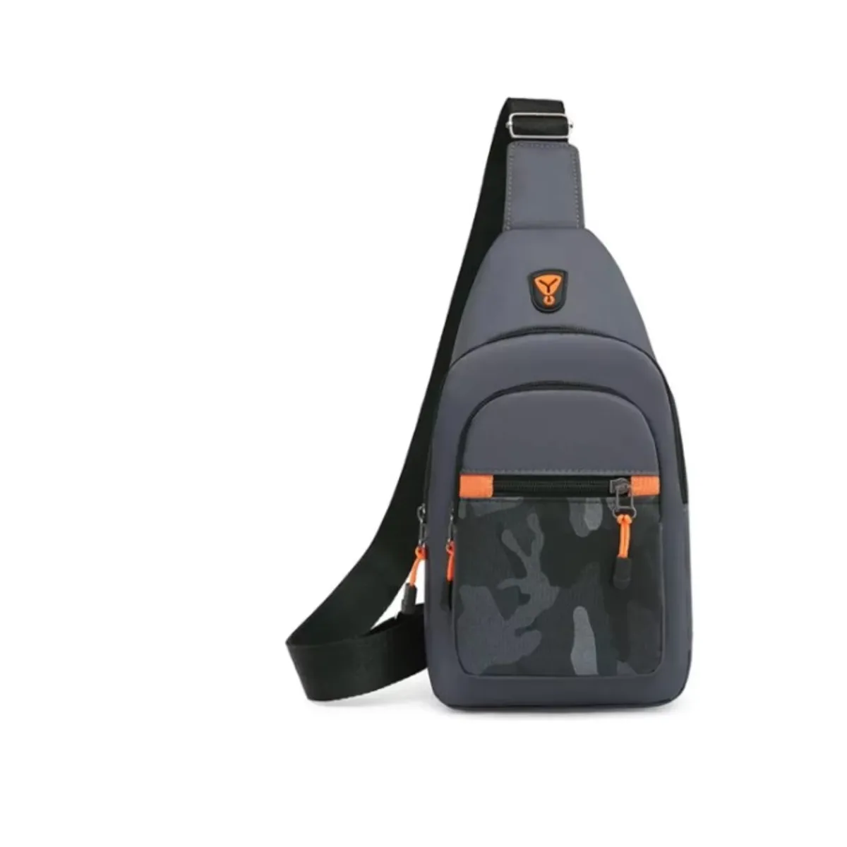 GENERICO - Bolso Banano Bandolero De Hombro Cruzado Estilo Urbano Gris Oscuro