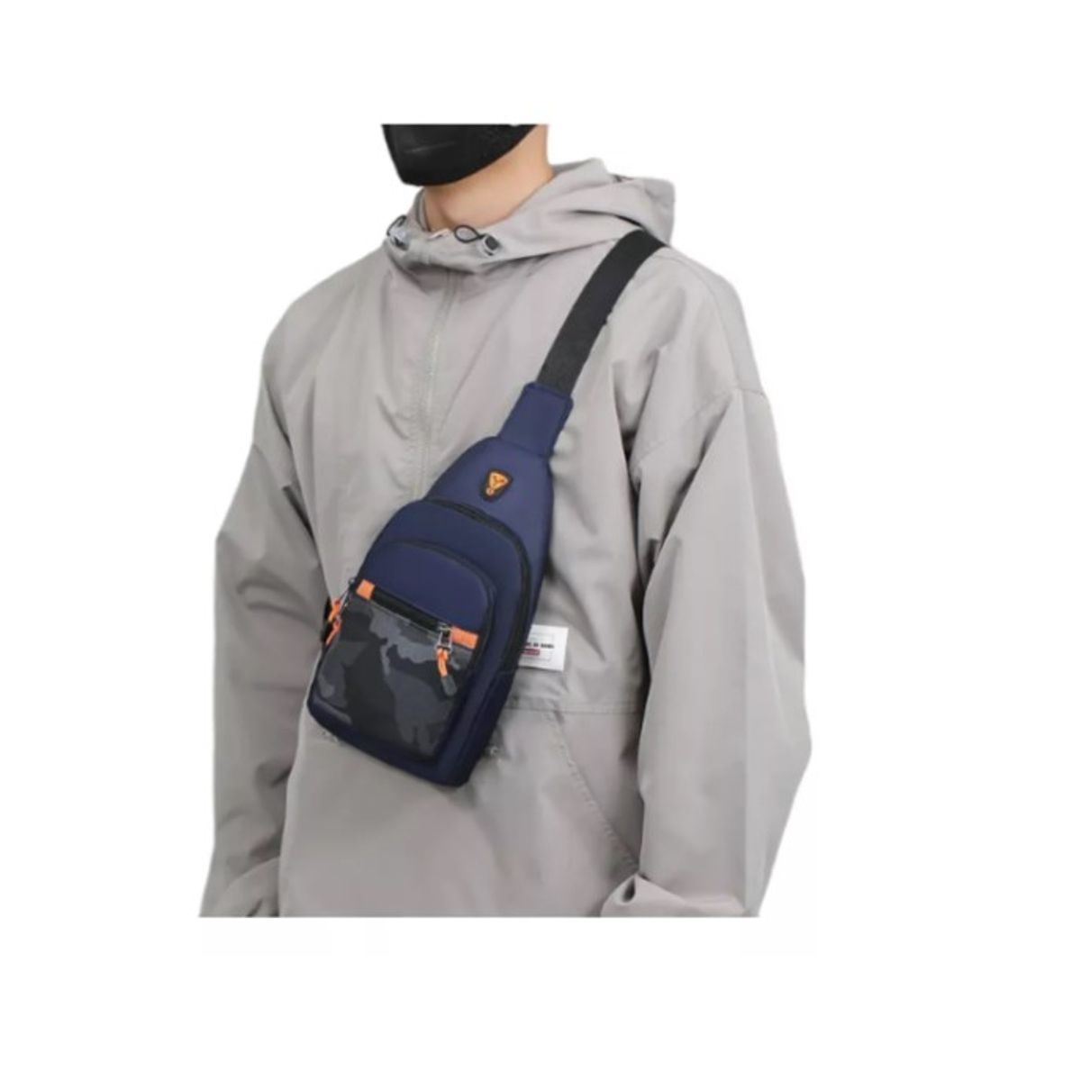 GENERICO - Bolso Banano Bandolero De Hombro Cruzado Estilo Urbano Azul Marino