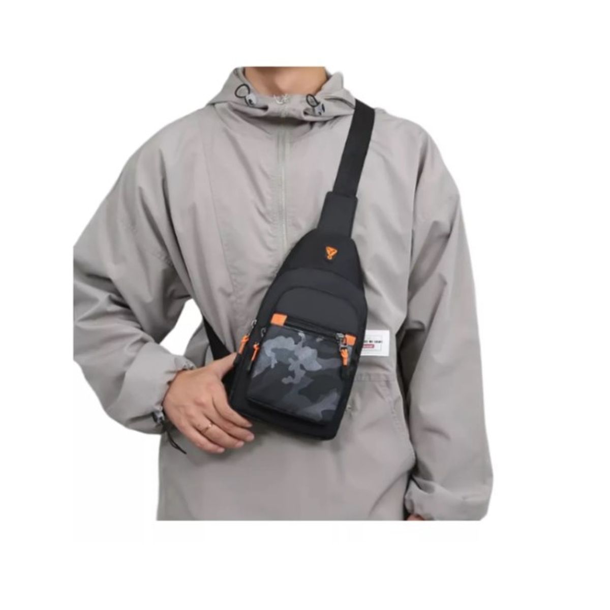 GENERICO - Bolso Banano Bandolero De Hombro Cruzado Estilo Urbano Negro