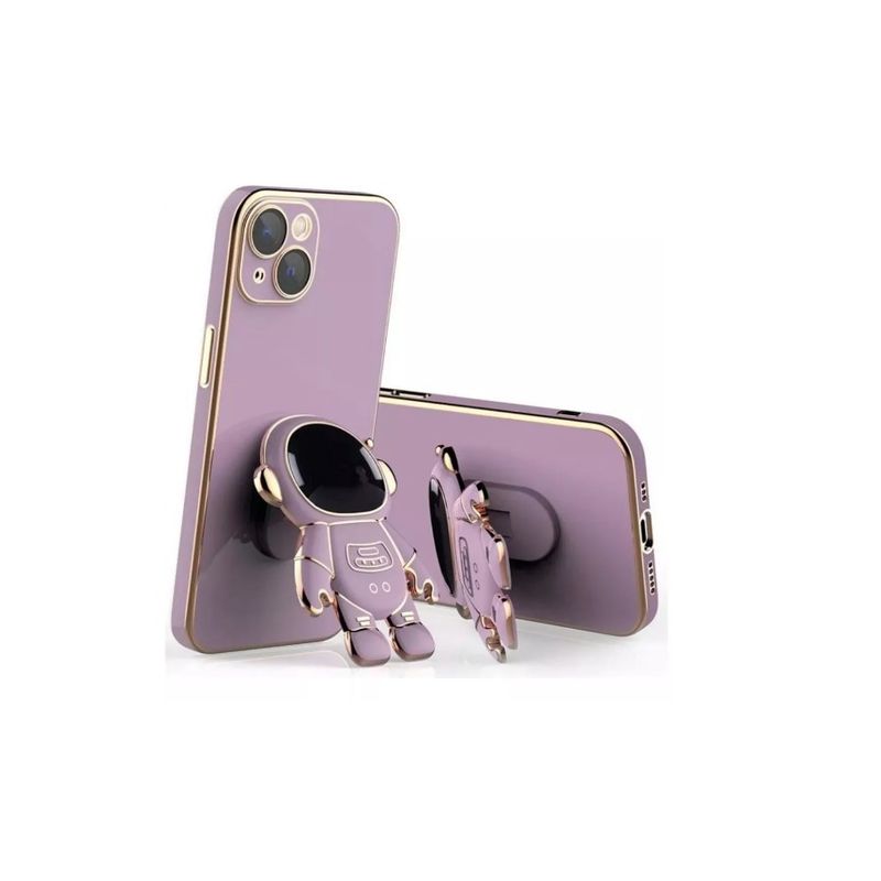 GENERICO - Carcasa Para iPhone 13 Pro Con Astronauta Stent Violeta