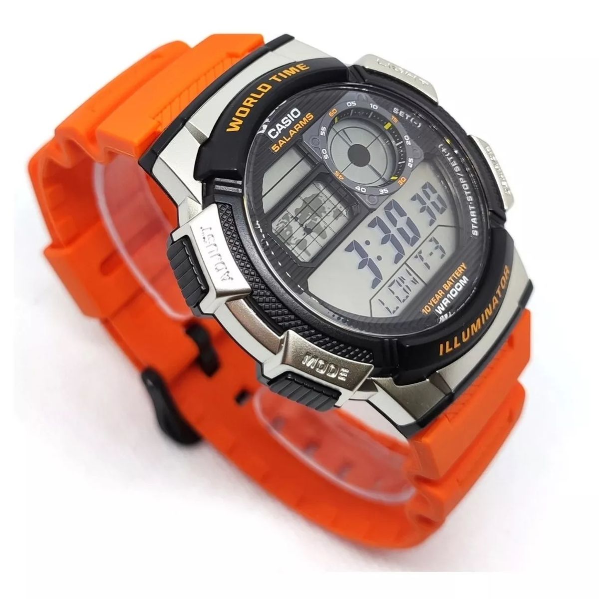 CASIO - Reloj De Pulsera Casio Hombre Ae-1000w-4bvdf Original Naranja