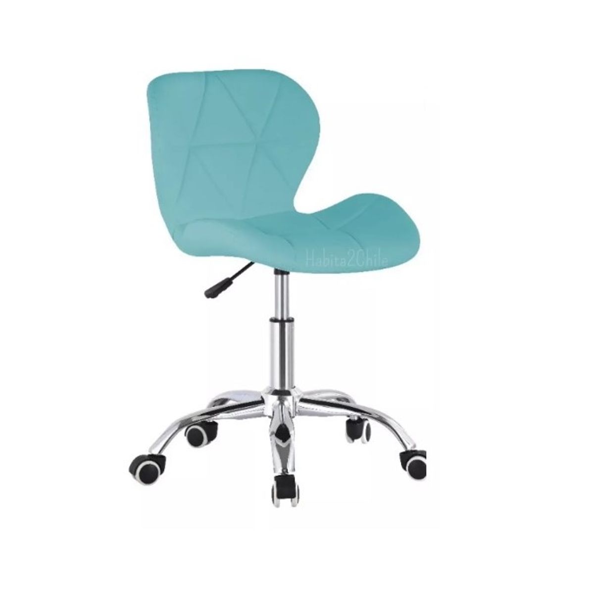 GENERICO - Silla De Escritorio Mariposa Giratoria Acolchada Turquesa