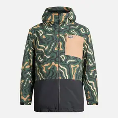 HAKA HONU - Chaqueta Hombre Yeti Print Verde Militar
