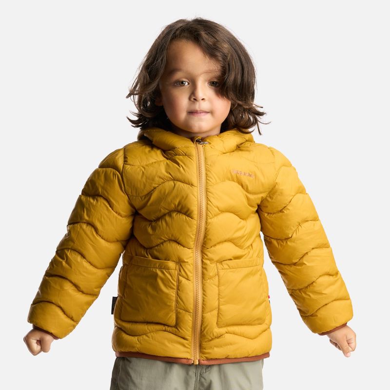 HAKA HONU - Chaqueta Niño Ultra Livianita Mostaza Haka Honu