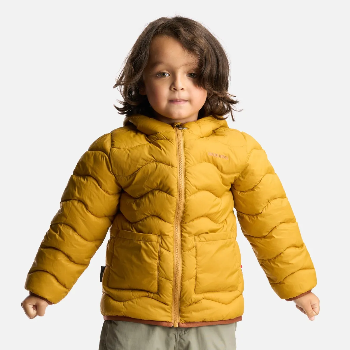 HAKA HONU - Chaqueta Niño Ultra Livianita Mostaza Haka Honu