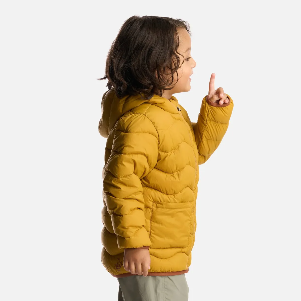HAKA HONU - Chaqueta Niño Ultra Livianita Mostaza Haka Honu