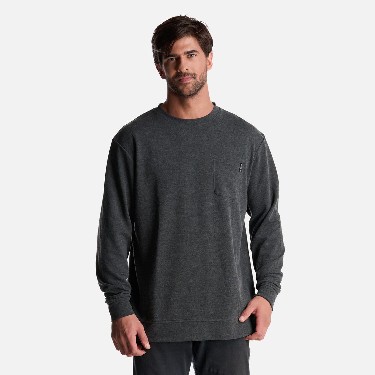 HAKA HONU - Polerón Hombre Peliculyon Melange Negro Haka Honu