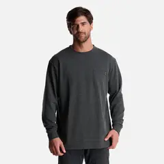 HAKA HONU - Polerón Hombre Peliculyon Melange Negro