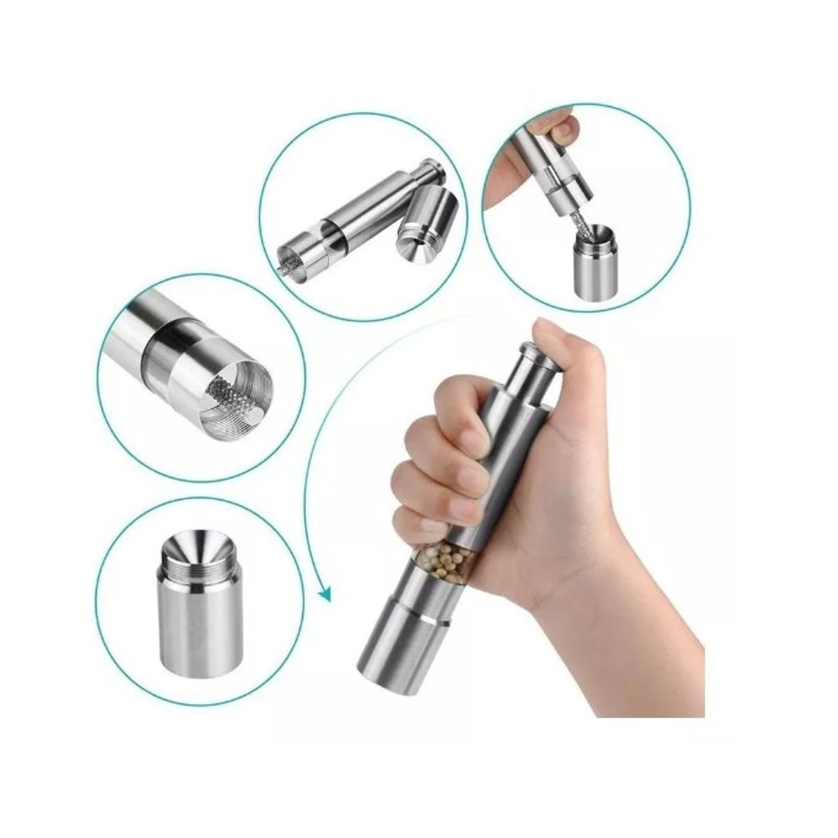 GENERICO - Molinillo Molino Moledor  Pimienta Sal Especias Premium