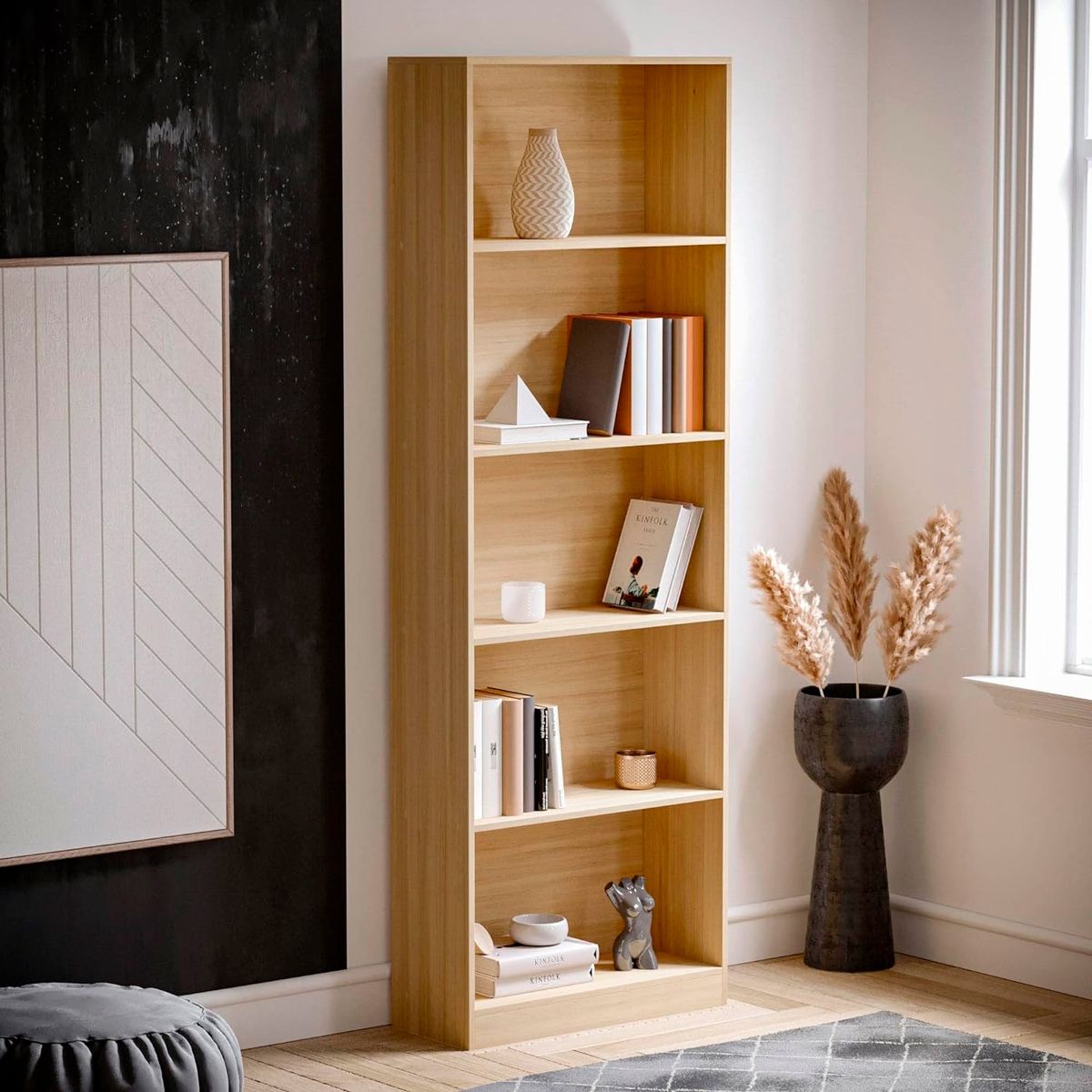 CORI CORI - Librero de 5 espacios alto - Madera