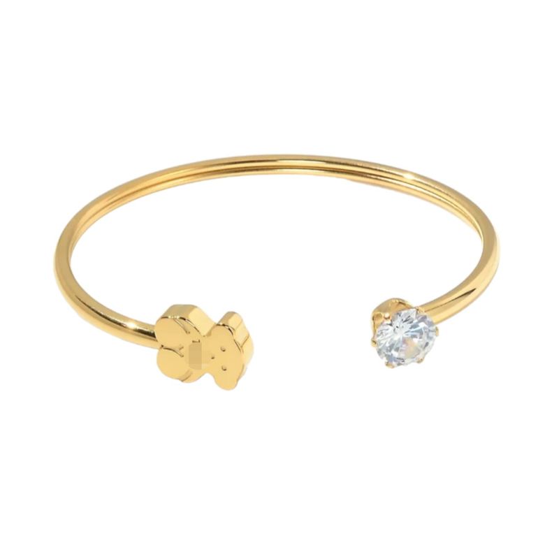 GENERICO - Brazalete chapado en oro 18k