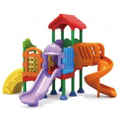JUGUETON - Estación de Juegos Dos Toboganes Cuatro Plataformas