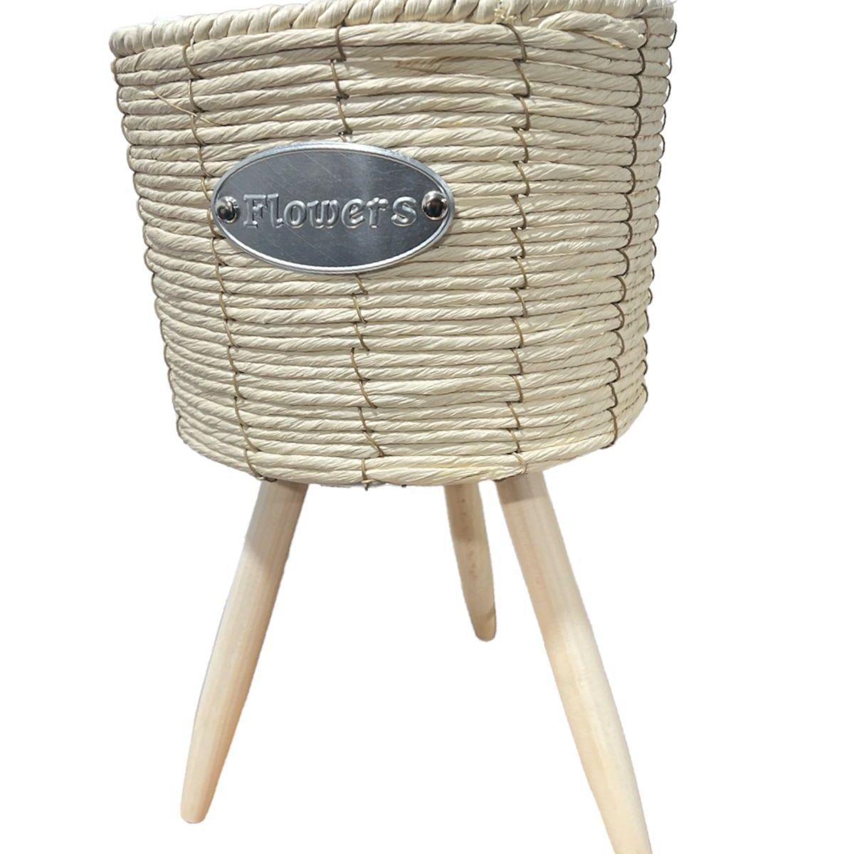 OEM - Macetero Tejido Porta Maceta Rustico 43x25cm