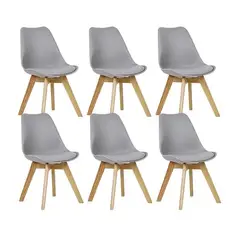 CORI CORI - Pack 6 Sillas Tulip Gris