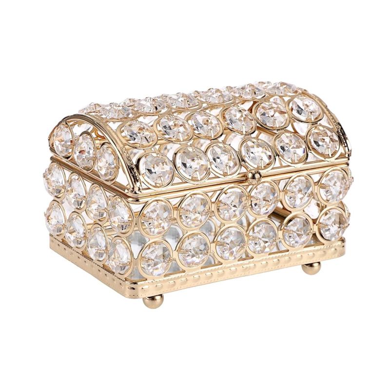 OEM - Caja Joyero De Cristal Cofre De Joyeria Cristal Alhajero