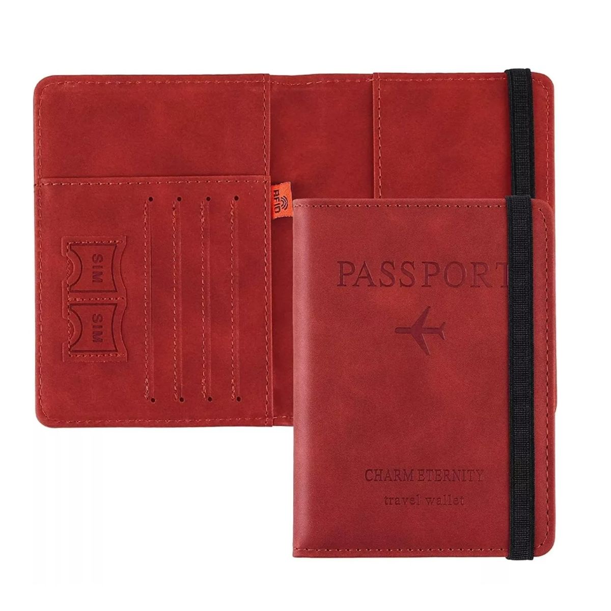 GENERICO - Porta Pasaporte Mujer Documento De Viaje Travel Wallet rfid