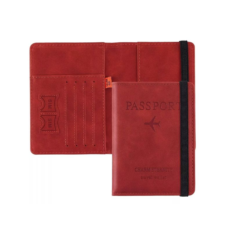 GENERICO - Porta Pasaporte Mujer Documento De Viaje Travel Wallet rfid