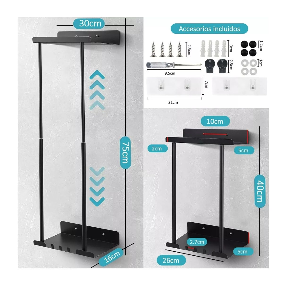 GENERICO - Estante De Baño Para Toallas De Baño Y Toallitas Ajustable