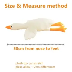 GENERICO - Ganso Blanco Peluche De 50 Cm.