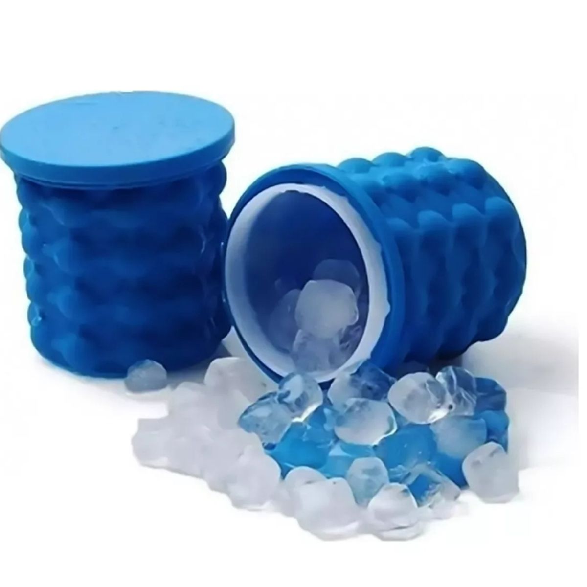 GENERICO - Hielera Cubeta Cubetera Hielo Color Azul