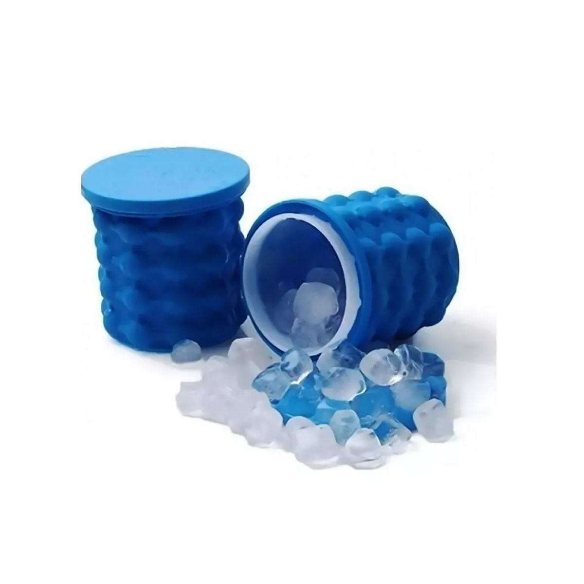 GENERICO - Hielera Cubeta Cubetera Hielo Color Azul