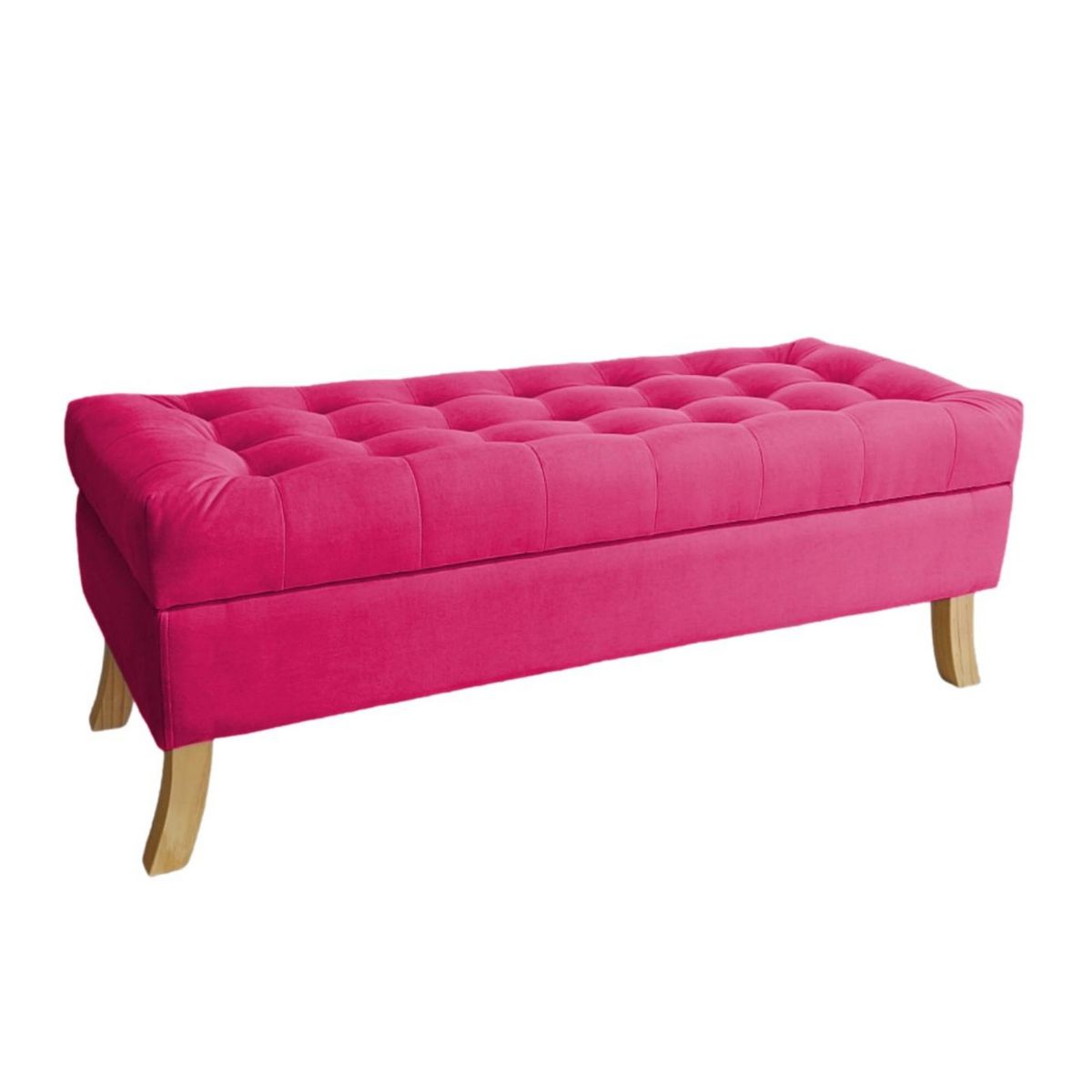 GENERICO - Banqueta Baúl Portofino Color Fucsia 119x45x45cm