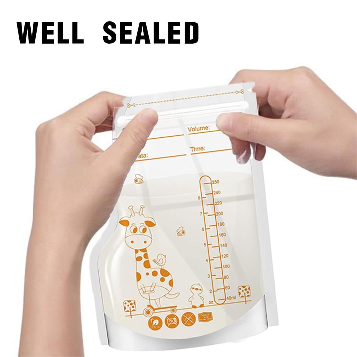 VATYERTY - 100 bolsas de almacenamiento de leche materna de 8 oz