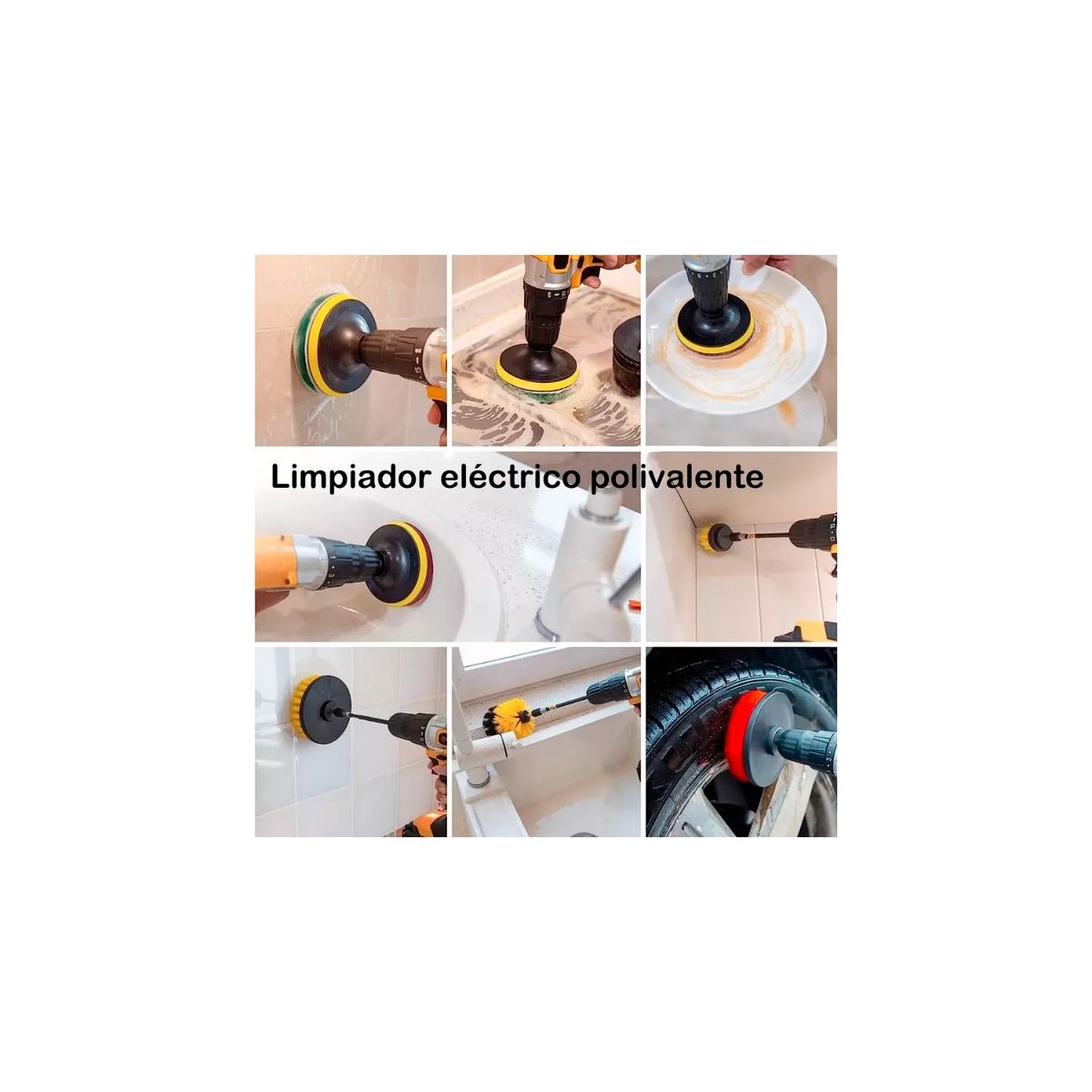 GENERICO - Set 30 Piezas Cepillos De Limpieza Para Taladro Eléctrico