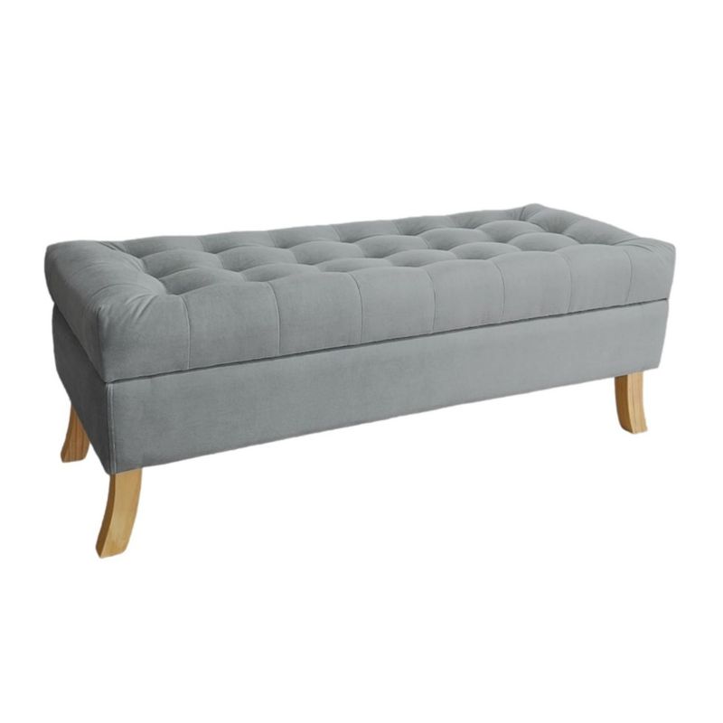 GENERICO - Banqueta Baúl Portofino Color Gris 119x45x45cm