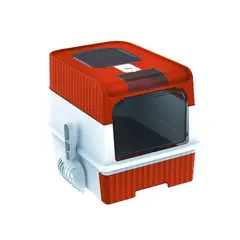 DEFENSOR FOREVER - Arenero Para Gatos Con Bandeja Sanitaria Con Luz Led Rojo.