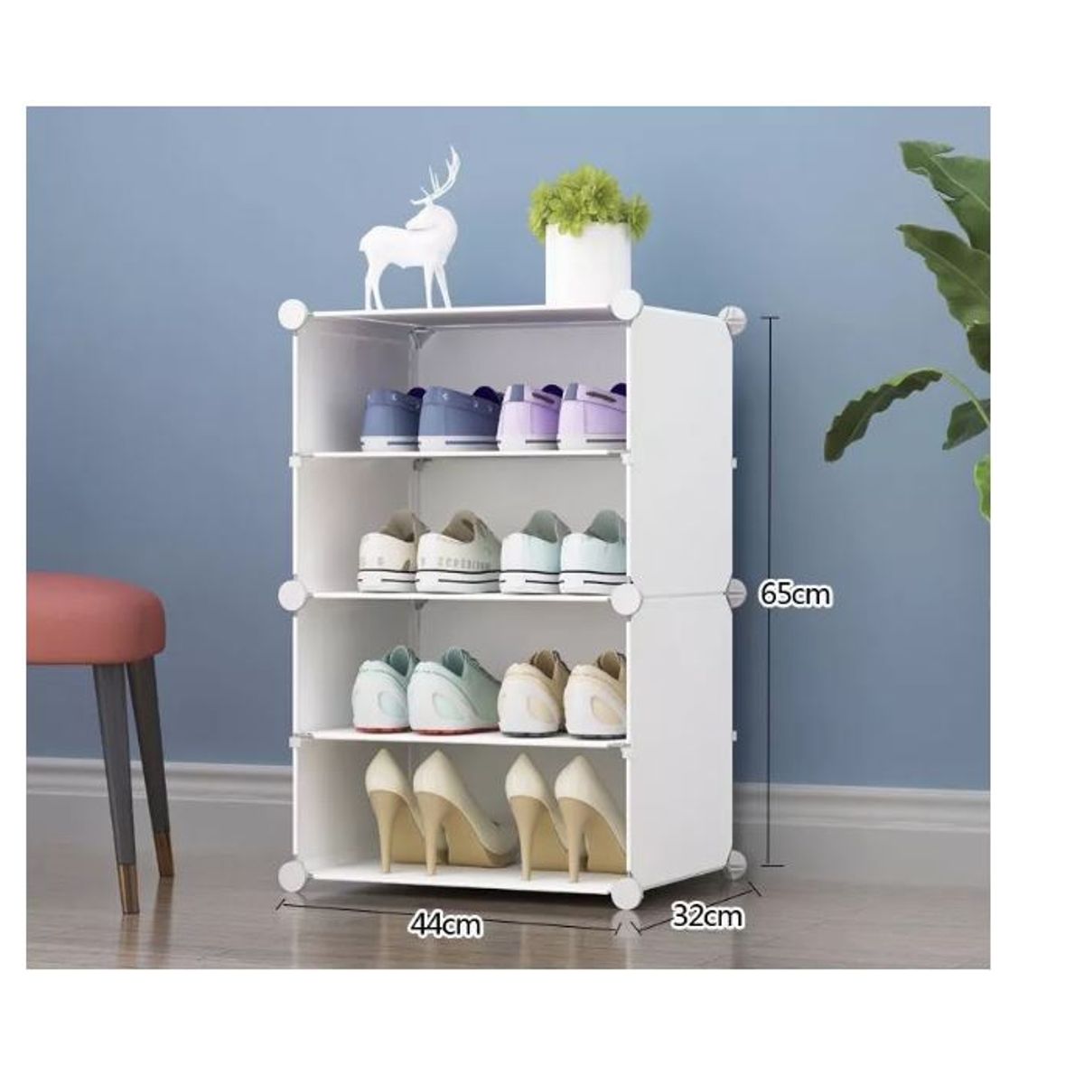 GENERICO - Zapatero Organizador 4 Pisos Estante Zapatos Para 8 Pares